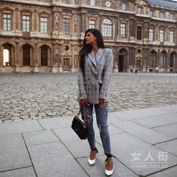 正式又帅气的感觉，干练女人早春出街示范